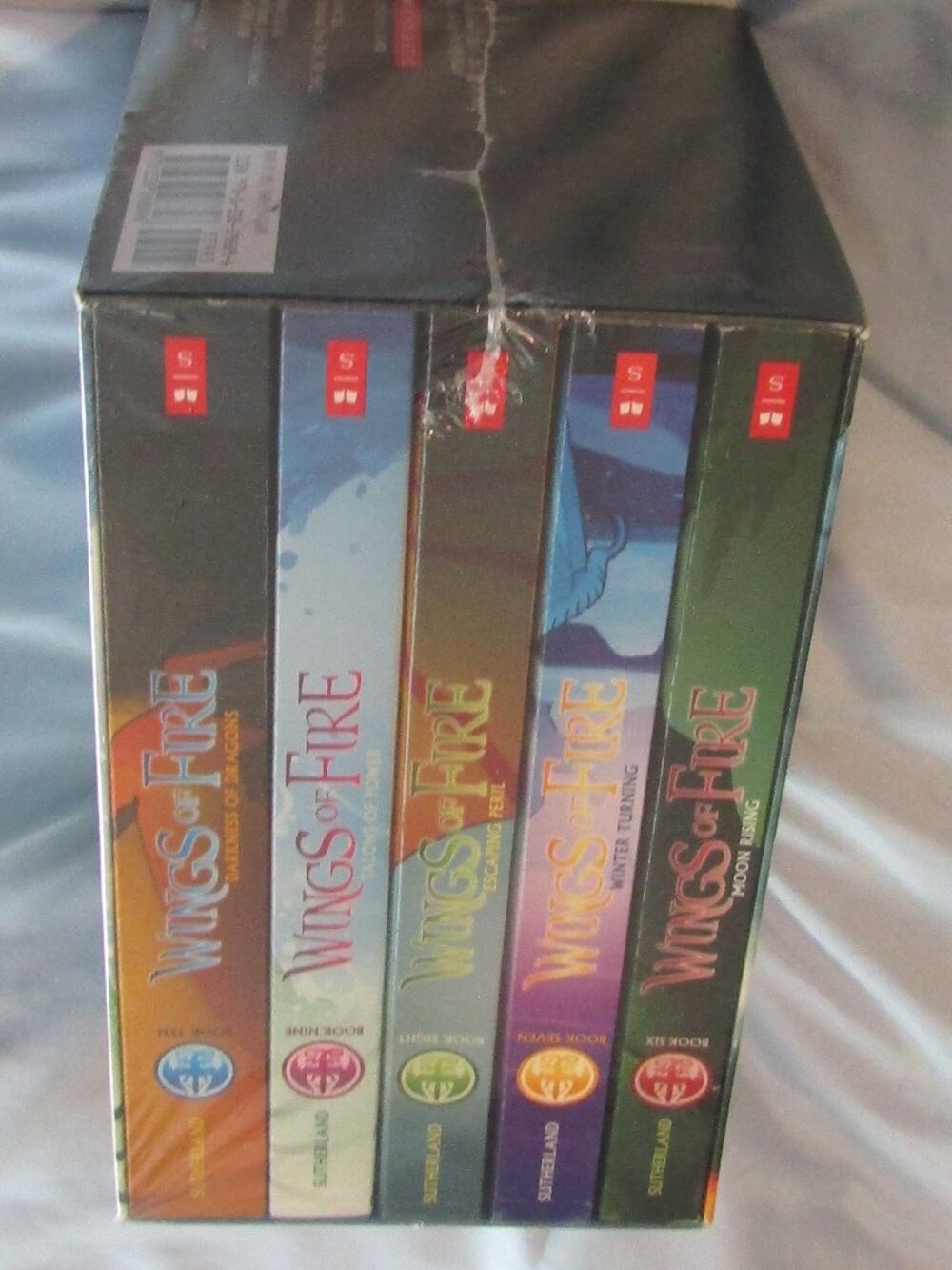 Sealed Boxset Scholastic WINGS OF FIRE Books 6-10 by Tui Sutherland PB Jade Mt